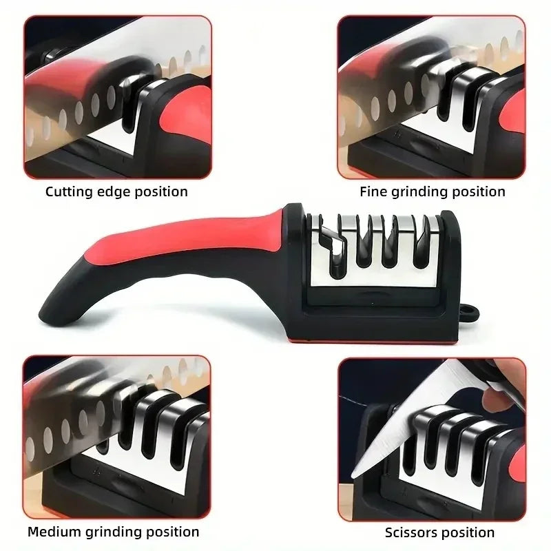 OmniFix® 4 Stages Kitchen Handheld Knife Sharpener