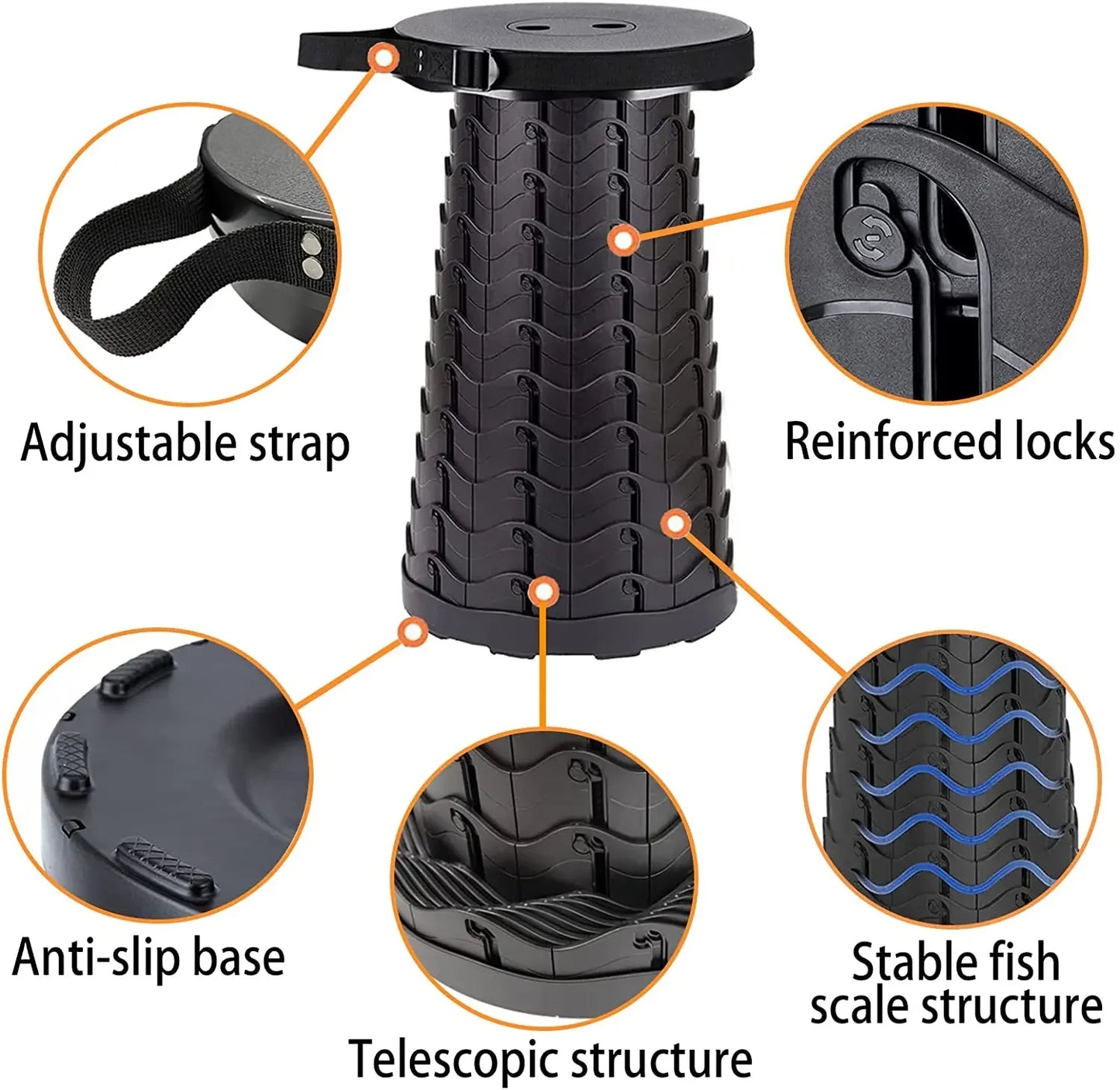 OmniFix® Foldable telescope stool