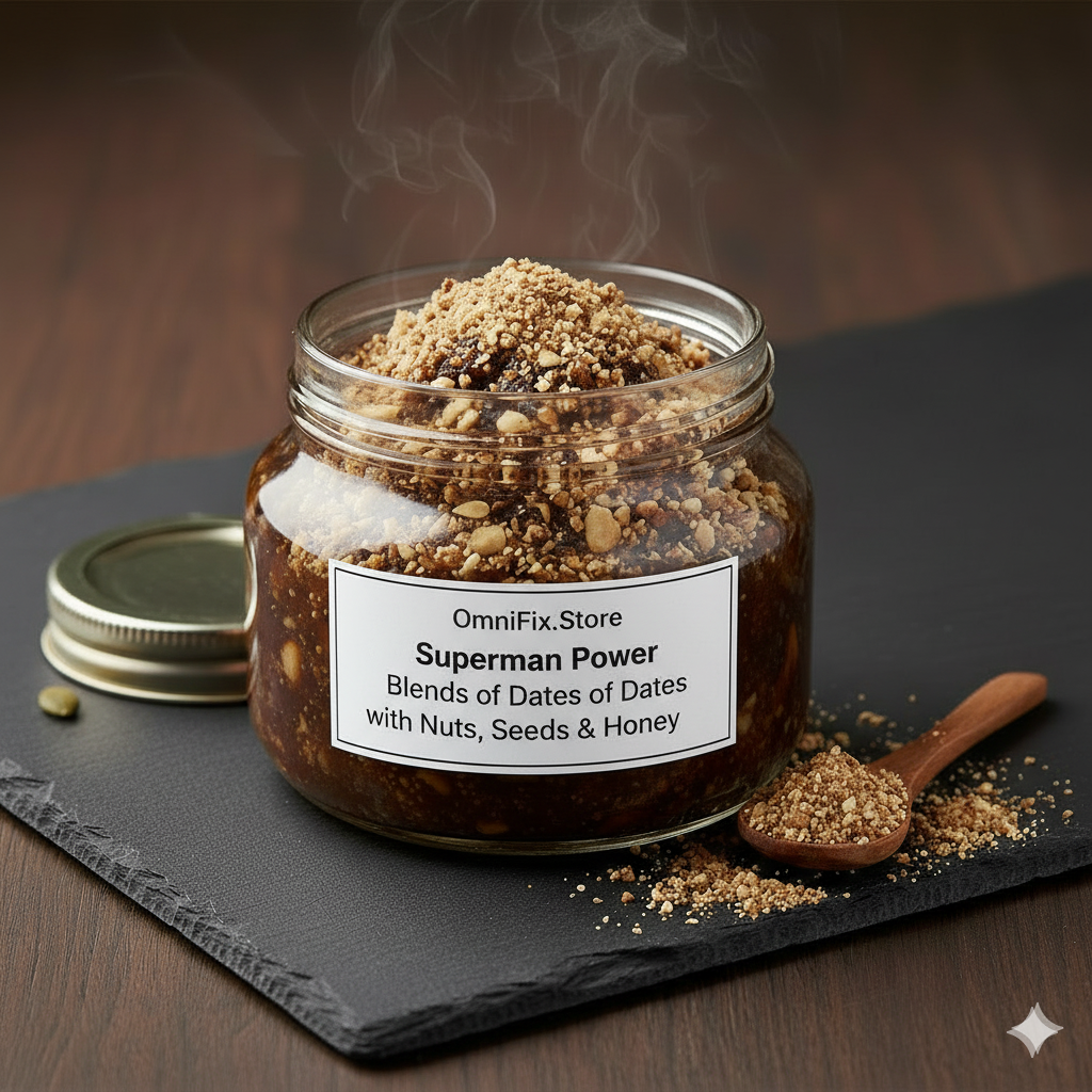 OmniFix® Superman Power Blends of Dates with Nuts, Seeds & Honey