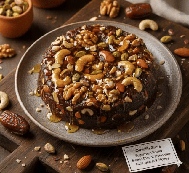 OmniFix® Superman Power Blends of Dates with Nuts, Seeds & Honey