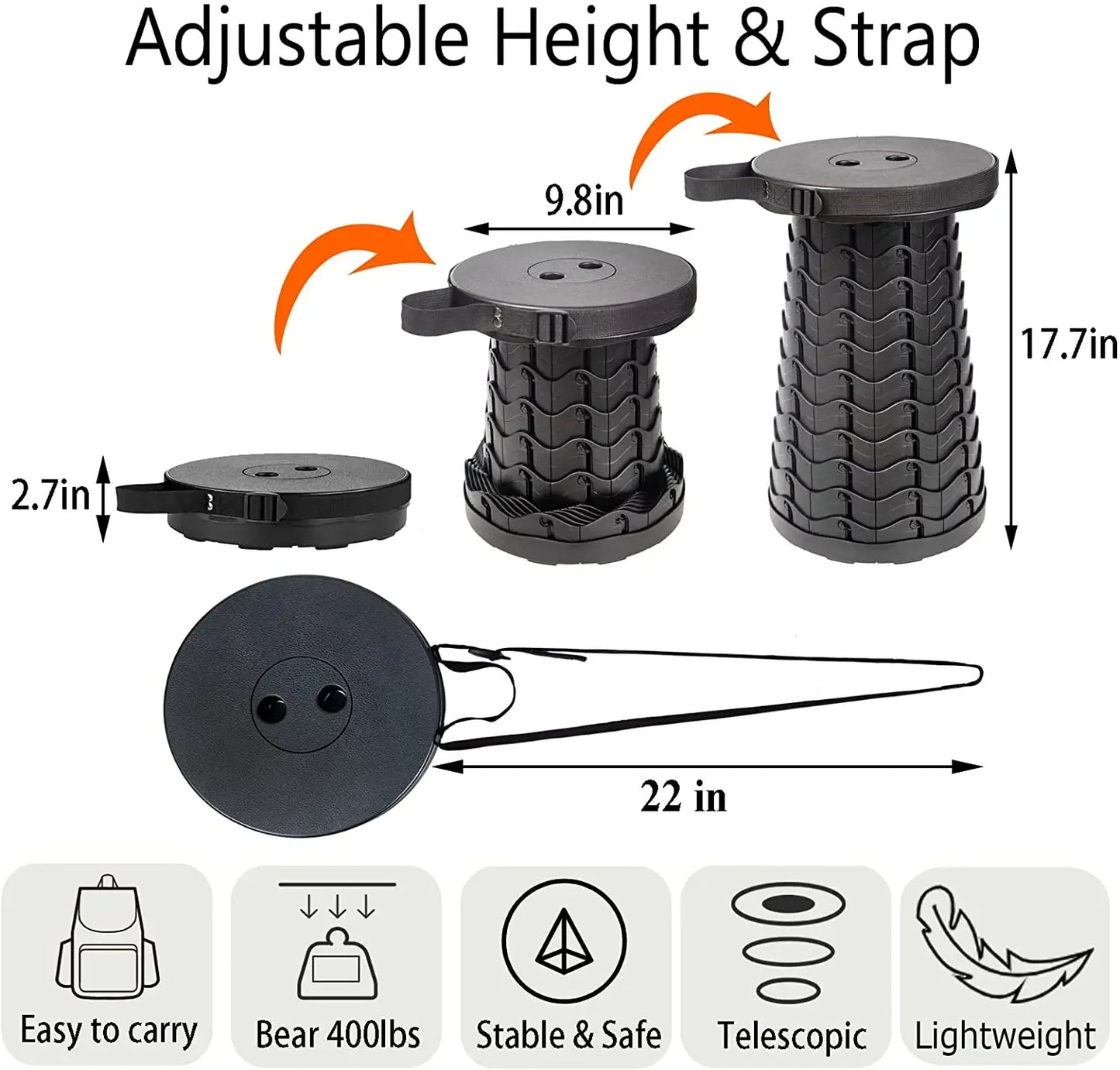 OmniFix® Foldable telescope stool